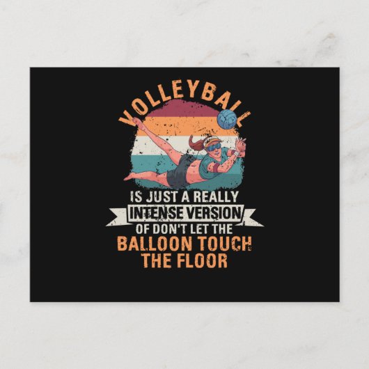 Team sports fan volleyball ポストカード (正面)