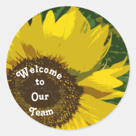 Team Sunflower Businessへようこそ ラウンドシール