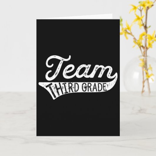 Team Third Grade - Student Teacher Ck To School カード (黄色い花)