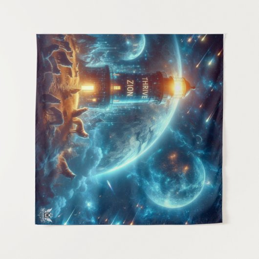 Team Thrive Wall タペストリー (正面(横))