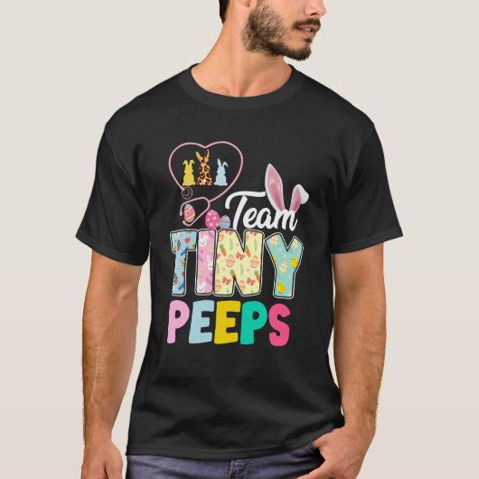 team tiny peeps, retro, vintage tシャツ (正面)