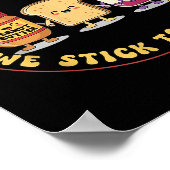 Team Tk We Stick Together Teacher Transitional Kin ポスター (角)