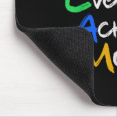 Team Together Everyone Achieves More Teamwork Moti マウスパッド (コーナー)