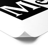 TEAM Together Everyone Annoys Meタイポグラフィポスター ポスター (角)