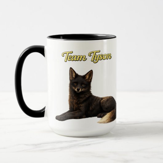 Team Tyson the Fox kids mug マグカップ (左)