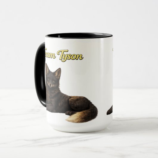 Team Tyson the Fox kids mug マグカップ (正面左)