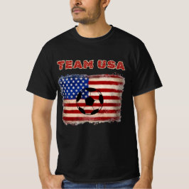 Team USA 2026 Distressed Flag Soccer Game Day Tシャツ
