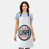 Team USA Baseball エプロン (着用した状態)