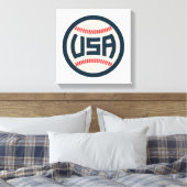 Team USA Baseball キャンバスプリント (インサイチュ (寝室))