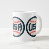 Team USA Baseball ジャンボコーヒーマグカップ (正面右)