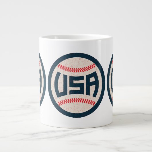 Team USA Baseball ジャンボコーヒーマグカップ (正面)