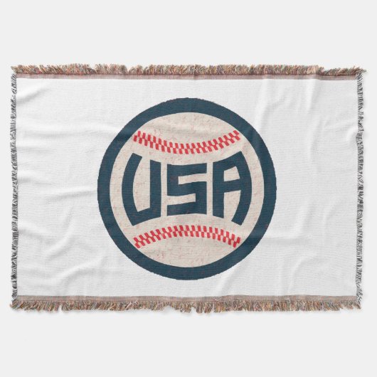 Team USA Baseball スローブランケット (正面)