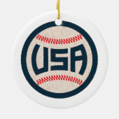 Team USA Baseball セラミックオーナメント (裏面)