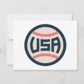 Team USA Baseball セーブザデート (裏面)