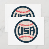 Team USA Baseball セーブザデート (正面/裏面)