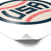 Team USA Baseball フォトプリント (角)