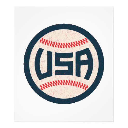 Team USA Baseball フォトプリント (正面)