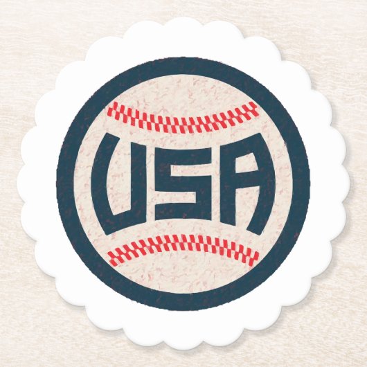 Team USA Baseball ペーパーコースター (正面)