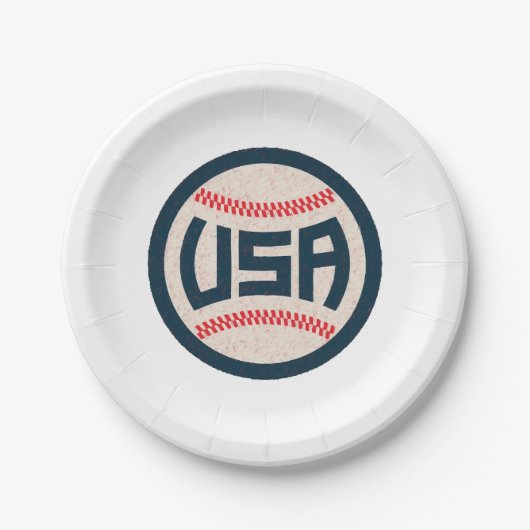 Team USA Baseball ペーパープレート (正面)
