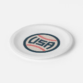 Team USA Baseball ペーパープレート (アングル)