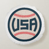 Team USA Baseball ラウンドクッション (裏面)