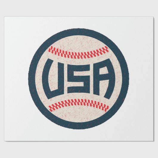 Team USA Baseball ラッピングペーパー (フラット)