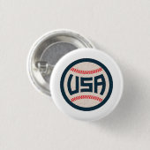 Team USA Baseball 缶バッジ (正面&裏面)