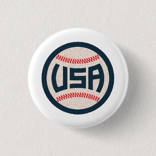 Team USA Baseball 缶バッジ (正面)