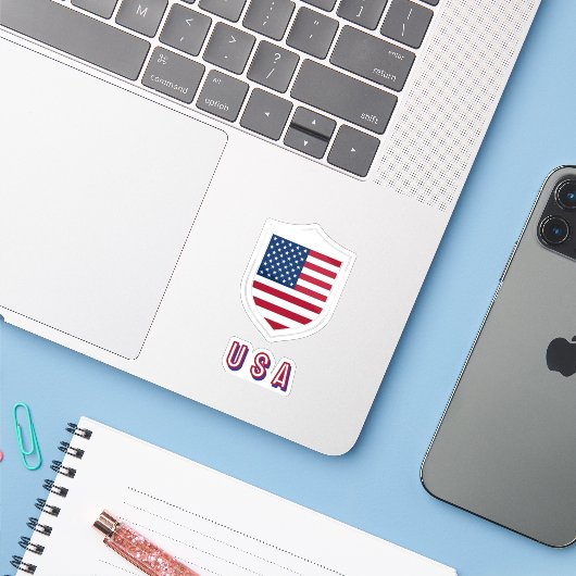 Team USA Soccer support シール (ノートパソコンとiPhone)