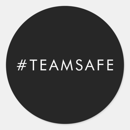 Team Vax Pro Vaccine Black Sticker Design ラウンドシール (正面)