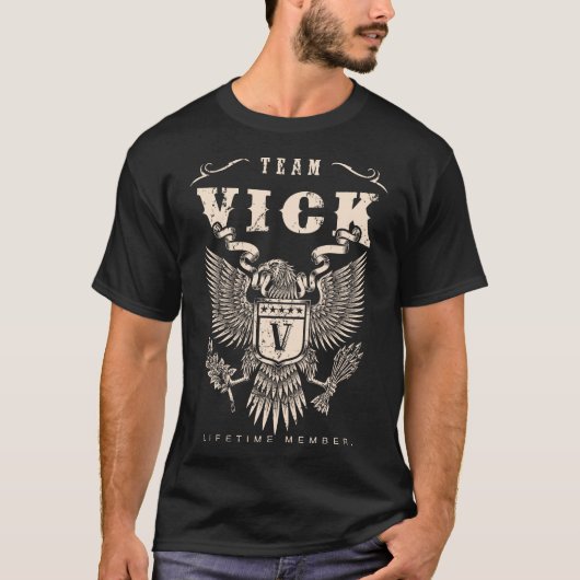 TEAM VICK Lifetime Member. Tシャツ (正面)