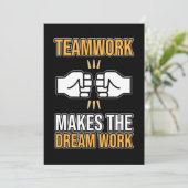 Team Work Makes Dream Work Employee Appreciation G 招待状 (スタンド正面)
