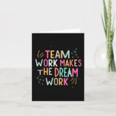 Team Work Makes The Dream Work, Motivational Srts  カード (正面)