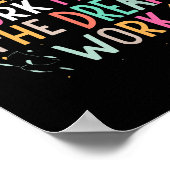 Team Work Makes The Dream Work, Motivational Srts  ポスター (角)