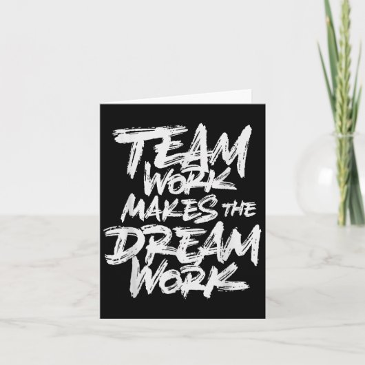 Team Work Makes The Dream Work _ Team Building  カード (正面)