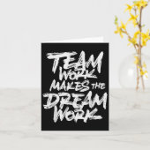 Team Work Makes The Dream Work _ Team Building  カード (黄色い花)