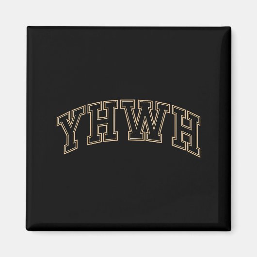 Team Yhwh Adonai キリスト教信仰ベース メンズ レディース マグネット (正面)