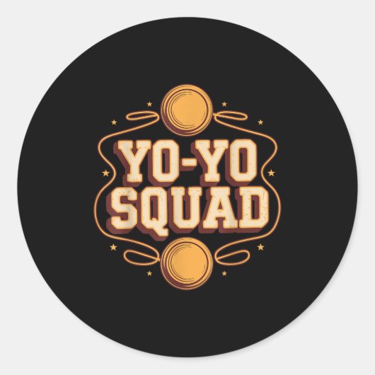 Team Yoyo Player Squad Yo-yo  ラウンドシール (正面)