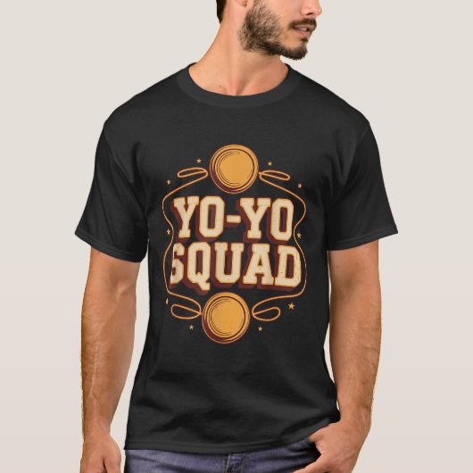 Team Yoyo Player Squad Yo-yo  Tシャツ (正面)