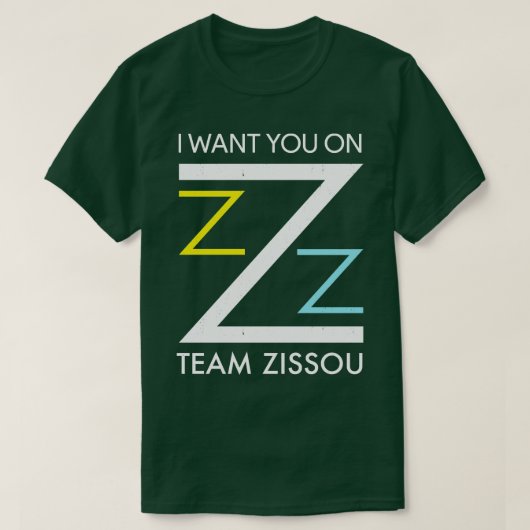 Team Zissouに参加して欲しい Tシャツ (デザイン正面)