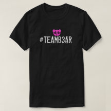 #Teamb3arのワイシャツ-ピンクB3ar