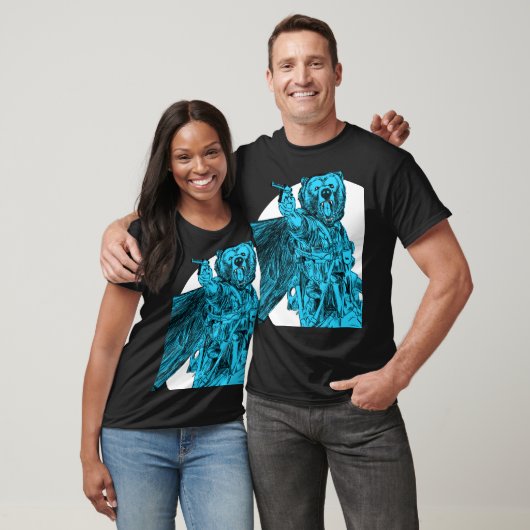 #Teamb3ar -戦場くまの青 Tシャツ (ユニセックス)