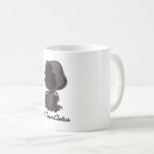 #TeamCletusのチビ(小さくかわいく書いた感じ)のマグ コーヒーマグカップ (正面右)