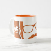 teamE4Eの顔のマグ ツートーンマグカップ (正面左)