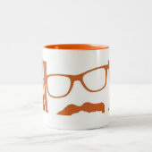 teamE4Eの顔のマグ ツートーンマグカップ (中央)