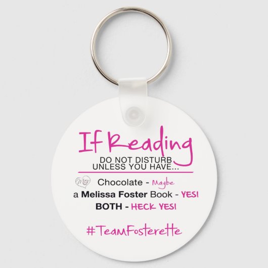 #TeamFosteretteキーチェーンを妨害しない キーホルダー (正面)