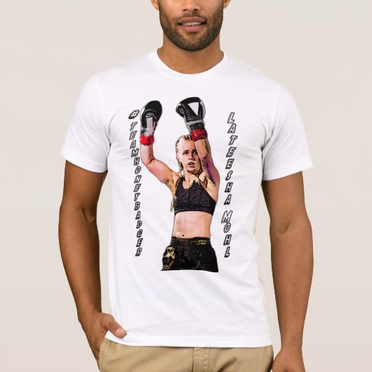 #teamhoneybadger （ムエタイ語） tシャツ (正面)