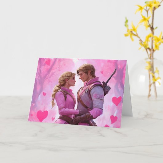 Teaming Up Valentine's Card カード (黄色い花)