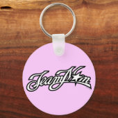 TeamMomブラックロゴ キーホルダー (正面)