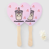 #TeamNoBalls Balls Bubble Tea Boba Gender Reveal ハンドファン (正面&裏面)